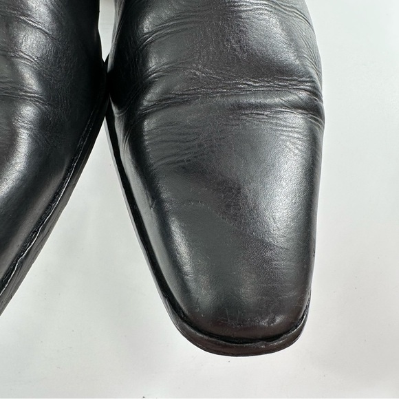Kenneth Cole mens Chelsea boots size 11 black Italian leather dress pull on main image 6
